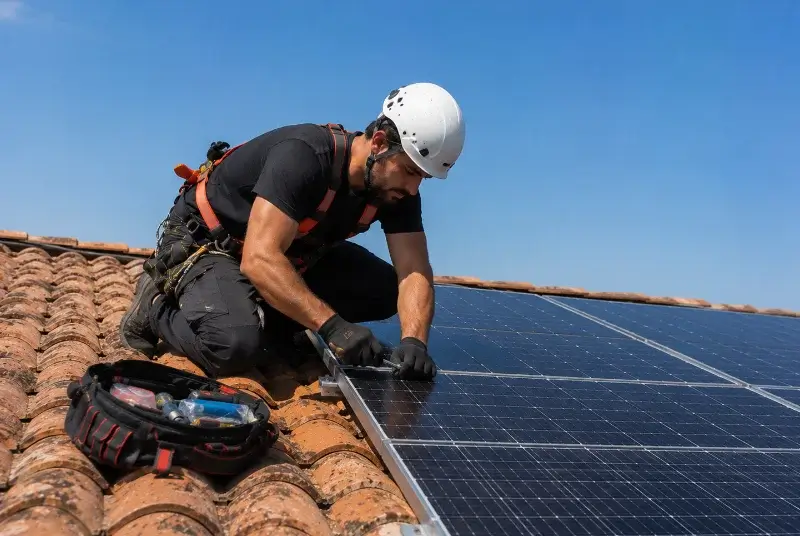 Maintenance et monitoring de panneaux solaires à Rodilhan
